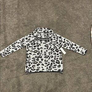 Calvin Klein Black and Gray Patterned Sweater